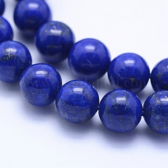 Natural Lapis Lazuli Beads Strands&nbsp;G-P342-01-8mm-AA