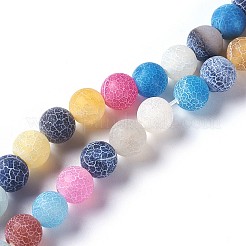 Natural Weathered Agate Beads Strands&nbsp;X-G-P414-A07
