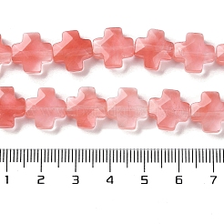 Cherry Quartz Glass Beads Strands&nbsp;G-K357-C02-01