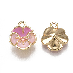 Brass Enamel Charms&nbsp;X-KK-T038-438G