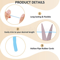 15M 2 Styles Hollow Pipe PVC Tubular Synthetic Rubber Cord&nbsp;RCOR-TA0001-20