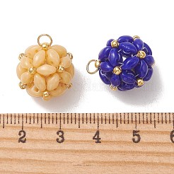 Glass Seed Beaded Pendants&nbsp;PALLOY-MZ01352