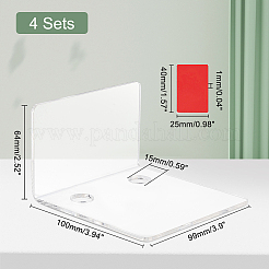 Acrylic Wall Adhesive Storage Holders&nbsp;ODIS-WH0030-47A