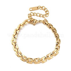 304 Stainless Steel Panther Chain Bracelets for Women&nbsp;BJEW-C076-03G