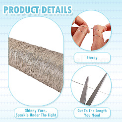 Polyester & Metallic Wrapped Core Cord&nbsp;OCOR-TAC0015-31C