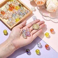 50Pcs Transparent Acrylic Beads&nbsp;OACR-CJ0002-14