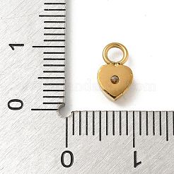 Ion Plating(IP) 304 Stainless Steel with Rhinestone Charms&nbsp;STAS-G351-14G