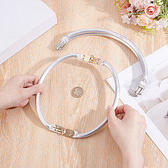 2Pcs 2 Styles Aluminum Purse Handle Frames&nbsp;FIND-BBC0005-29