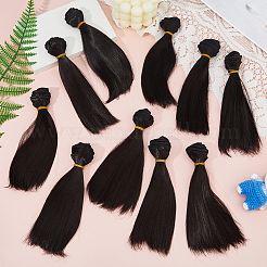 10Pcs Plastic Long Straight Hairstyle Doll Wig Hair&nbsp;DIY-DC0003-96B