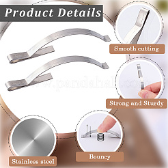 Stainless Steel Window Screen Tension Spring Corner Clips&nbsp;AJEW-CN0002-93B