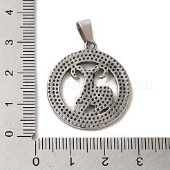304 Stainless Steel Pendants&nbsp;STAS-C084-01C-AS
