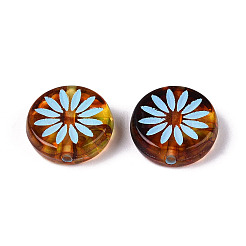 Painted Transparent Acrylic Beads&nbsp;OACR-T029-03E