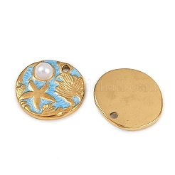 304 Stainless Steel Enamel Pendants&nbsp;LS-STAS-K309-02G