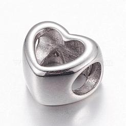 Tarnish Resistant 304 Stainless Steel European Beads&nbsp;STAS-P173-104P