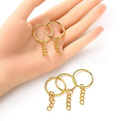 20Pcs Iron Split Key Rings&nbsp;IFIN-YW0003-01G
