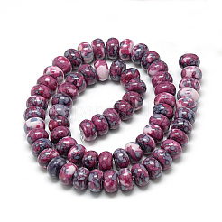 Synthetic Ocean White Jade Beads Strands&nbsp;G-S257-5x10mm-09