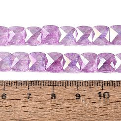 Electroplate Transparent Crackle Glass Beads Strands&nbsp;EGLA-Q135-02A-B05