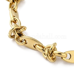 304 Stainless Steel Oval Link Chain Bracelets for Women&nbsp;BJEW-G712-09G