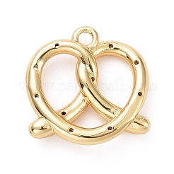 Eco-friendly Brass Micro Pave Cubic Zirconia Pendants&nbsp;KK-D079-20G-01