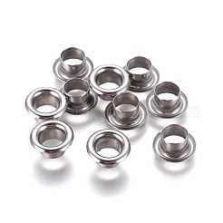 Non-Tarnish European Style 201 Stainless Steel Eyelet Core&nbsp;STAS-E474-09B-P