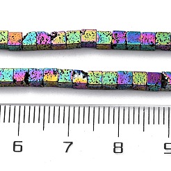 Electroplated Natural Lava Rock Beads Strands&nbsp;G-A256-B01-02D