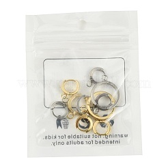 16Pcs 201 Stainless Steel Huggie Hoop Earrings Findings&nbsp;STAS-FS0002-26D