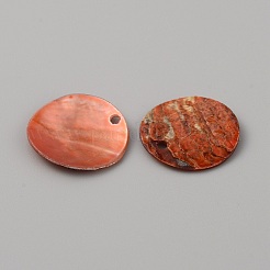 Natural Akoya Shell Pendants&nbsp;LS-BSHE-WH0002-05D