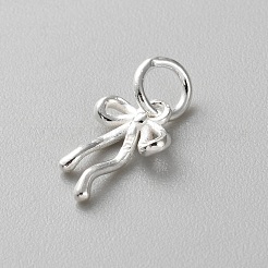 925 Sterling Silver Bowknot Charms&nbsp;STER-WH0015-08
