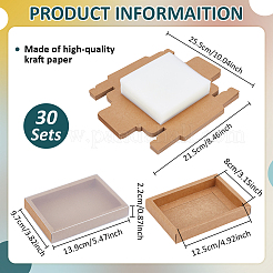 30Pcs Paper Storage Gift Drawer Boxes&nbsp;CON-BC0007-73A