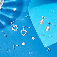 100Pcs 304 Stainless Steel Ball Stud Earring Post&nbsp;FIND-PH0006-65