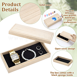 Wood Storage Boxes&nbsp;CON-WH0095-141B
