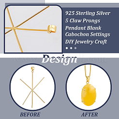 1Pc 925 Sterling Silver Pendants&nbsp;STER-HY0001-12G