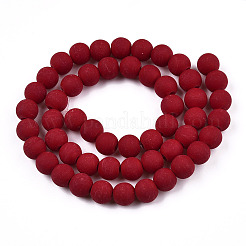 Opaque Glass Beads Strands&nbsp;GLAA-T032-P8mm-MD05