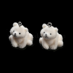 Flocky Opaque Resin Pendants&nbsp;RESI-I335-01P-08