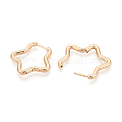 304 Stainless Steel Hoop Earrings&nbsp;STAS-T074-21G