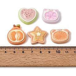 Fruit Theme Opaque Resin Imitation Food Cabochons&nbsp;RE-CBAB663-02