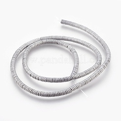 Electroplated Non-magnetic Synthetic Hematite Bead Strand&nbsp;G-E498-18G