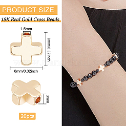 Brass Beads&nbsp;KK-BC0004-17G