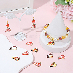 30Pcs 3 Colors Printed Alloy Pendants&nbsp;ENAM-BM0001-25