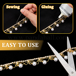 1 Yard Brass Rhinestone Cup Chains&nbsp;CHC-WH0002-04G