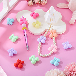 24Pcs 8 Styles Cherry Food Grade Eco-Friendly Silicone Focal Beads&nbsp;SIL-TA0003-06