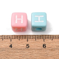 Opaque Acrylic European Beads&nbsp;AC-CBA7A73-01H