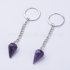 Natural Amethyst Keychain&nbsp;KEYC-E023-07D