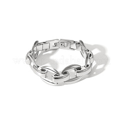 304 Stainless Steel Oval Link Chain Bracelets for Unisex&nbsp;XX1878-3