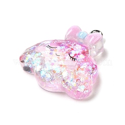 Transparent Resin Pendants&nbsp;LS-RESI-H036-01D
