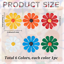 6Pcs Iron Wall Decoration&nbsp;AJEW-CN0006-29