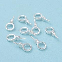 925 Sterling Silver Screw Eye Peg Bails&nbsp;STER-D035-46S