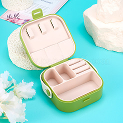 Square PU Leather & PP & Silicone Jewelry Set Box&nbsp;AJEW-TAC0014-13A