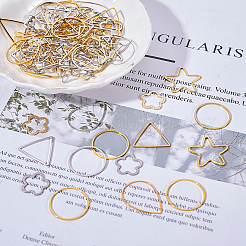 Brass/304 Stainless Steel Links Rings&nbsp;FIND-SC0001-09
