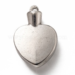 304 Stainless Steel Pendant Cabochon Settings for Enamel&nbsp;STAS-H126-02AS
